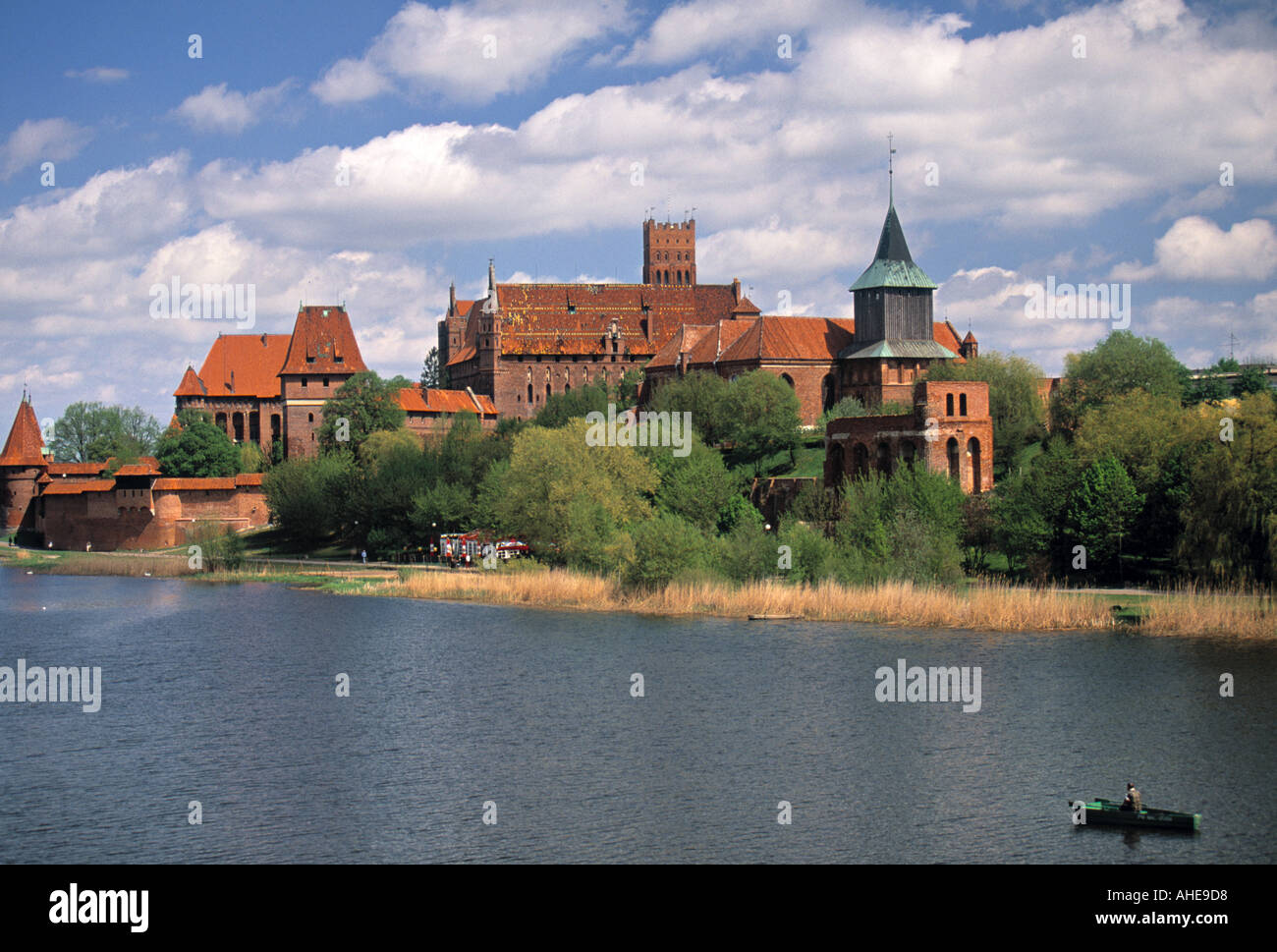 Château du 13ème siècle, Malbork, occidentale, Pologne Banque D'Images