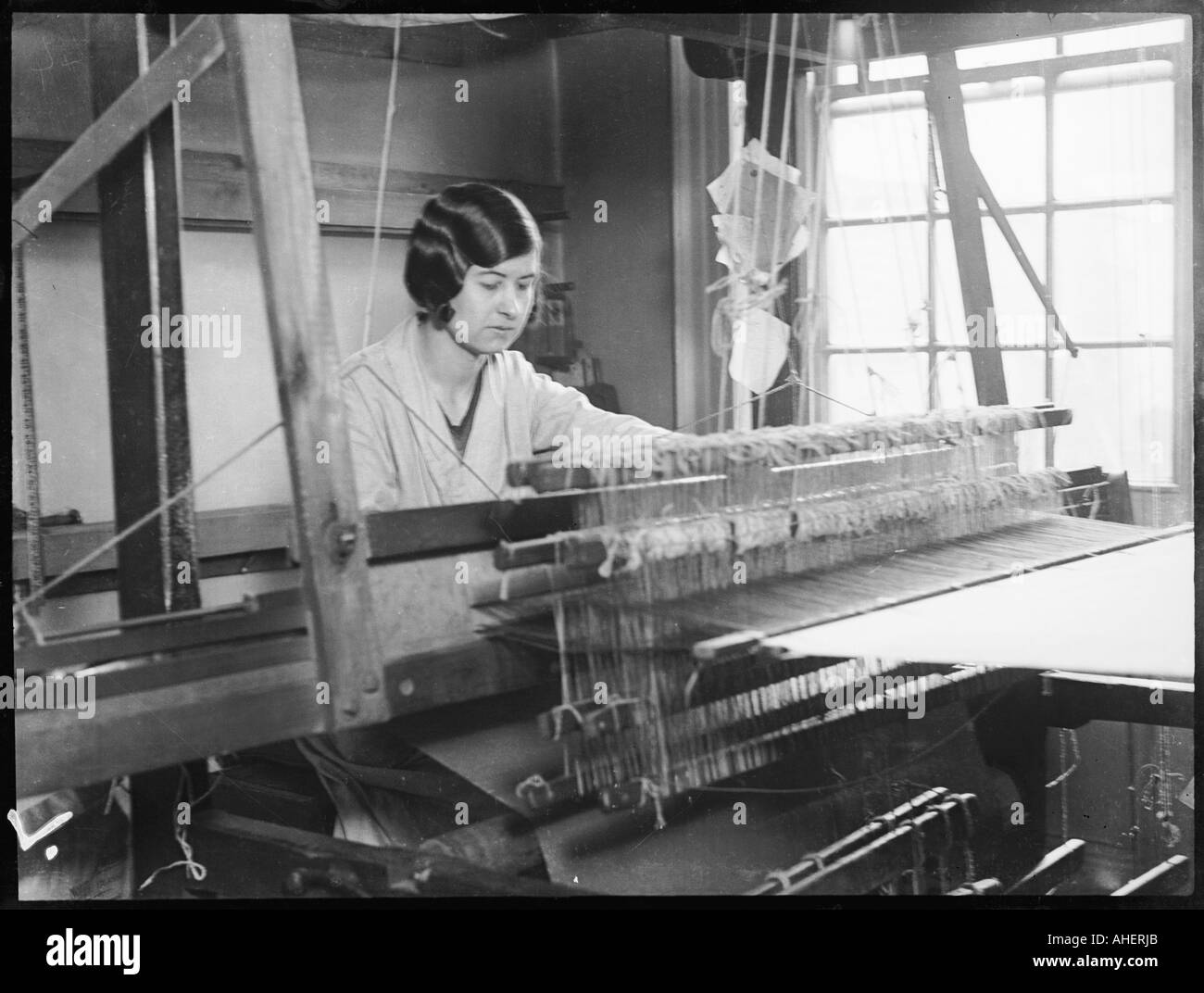 Un métier à tisser à la main Banque D'Images