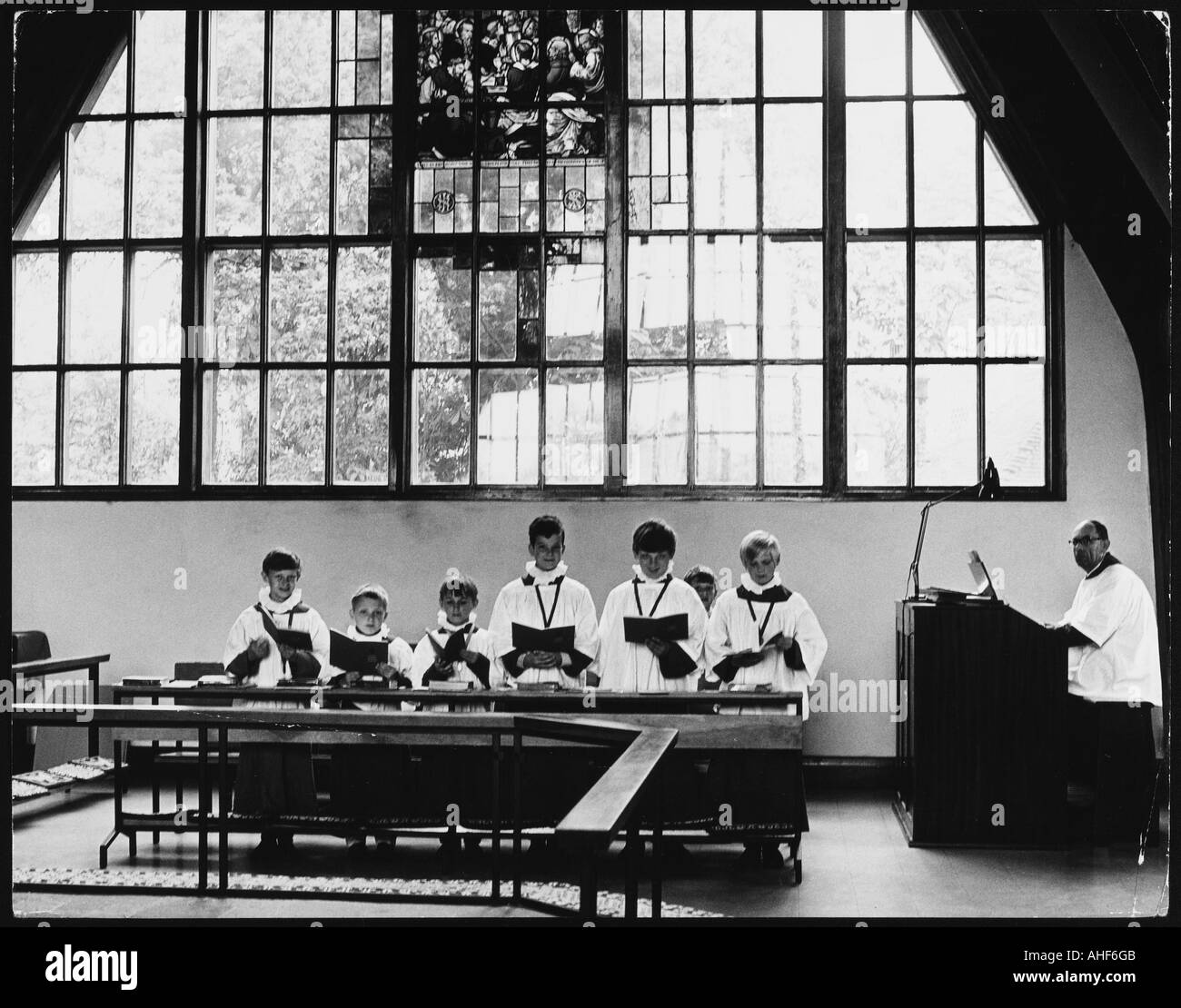 Choirboys église Banque D'Images