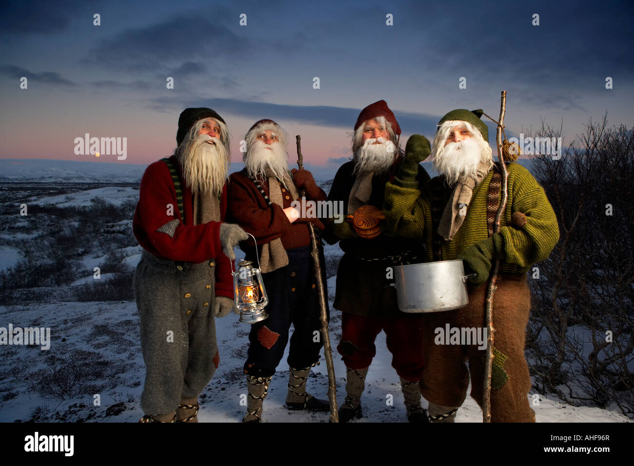 Yule Lads Santa Claus, l'Islande Banque D'Images