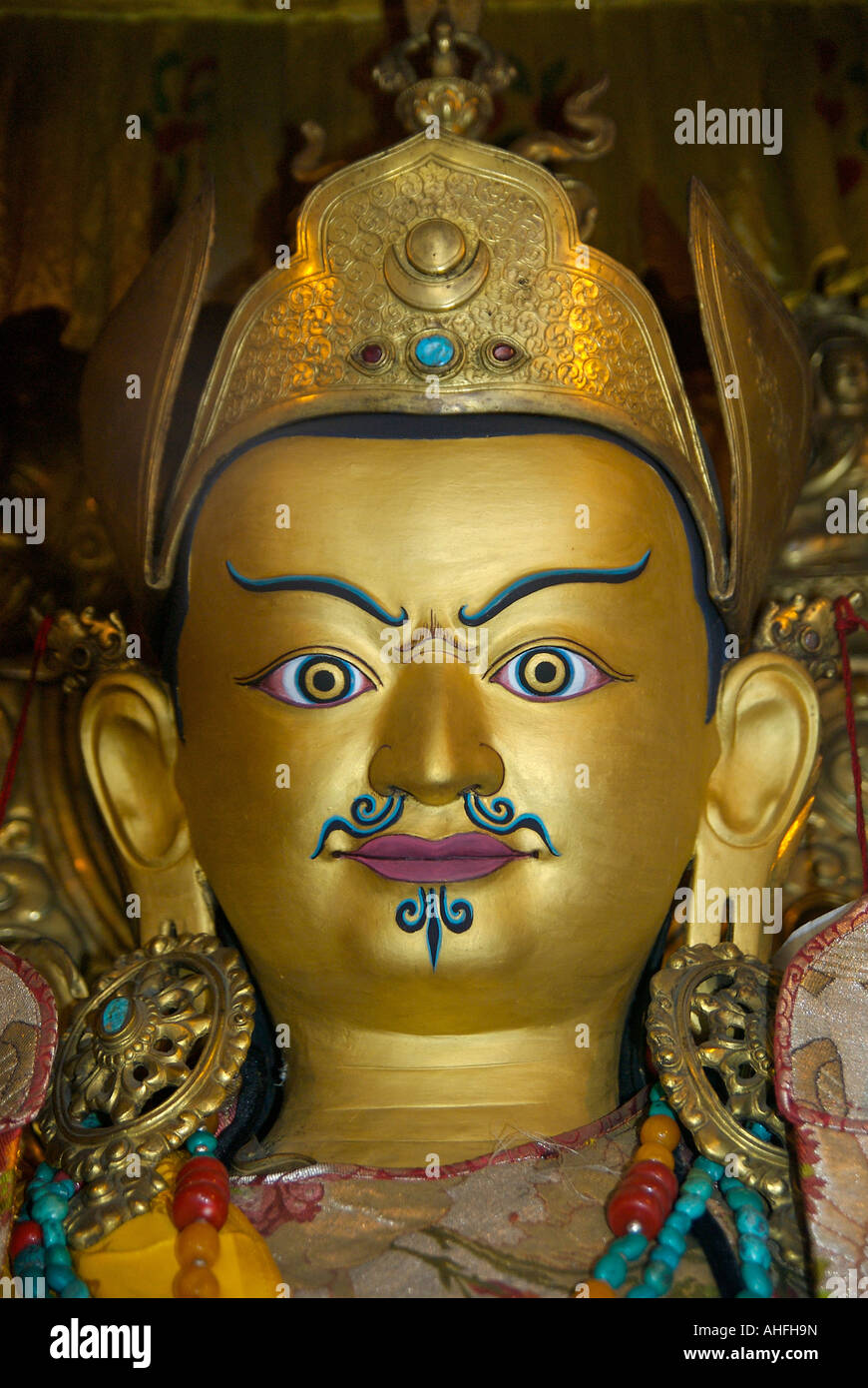 L'imagerie bouddhique au Népal Katmandou Swayambhunath également connu sous le nom de Monkey Temple Banque D'Images