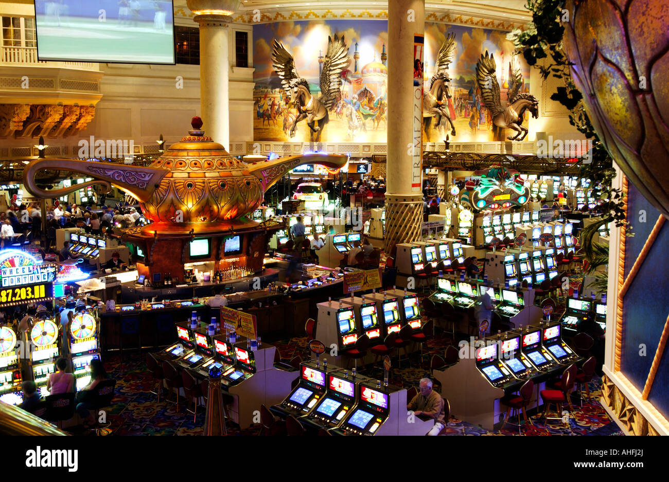 Au Casino Aladdin Resort and Casino Las Vegas Banque D'Images