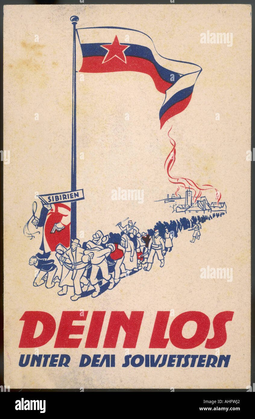 Carte communiste anti Banque D'Images