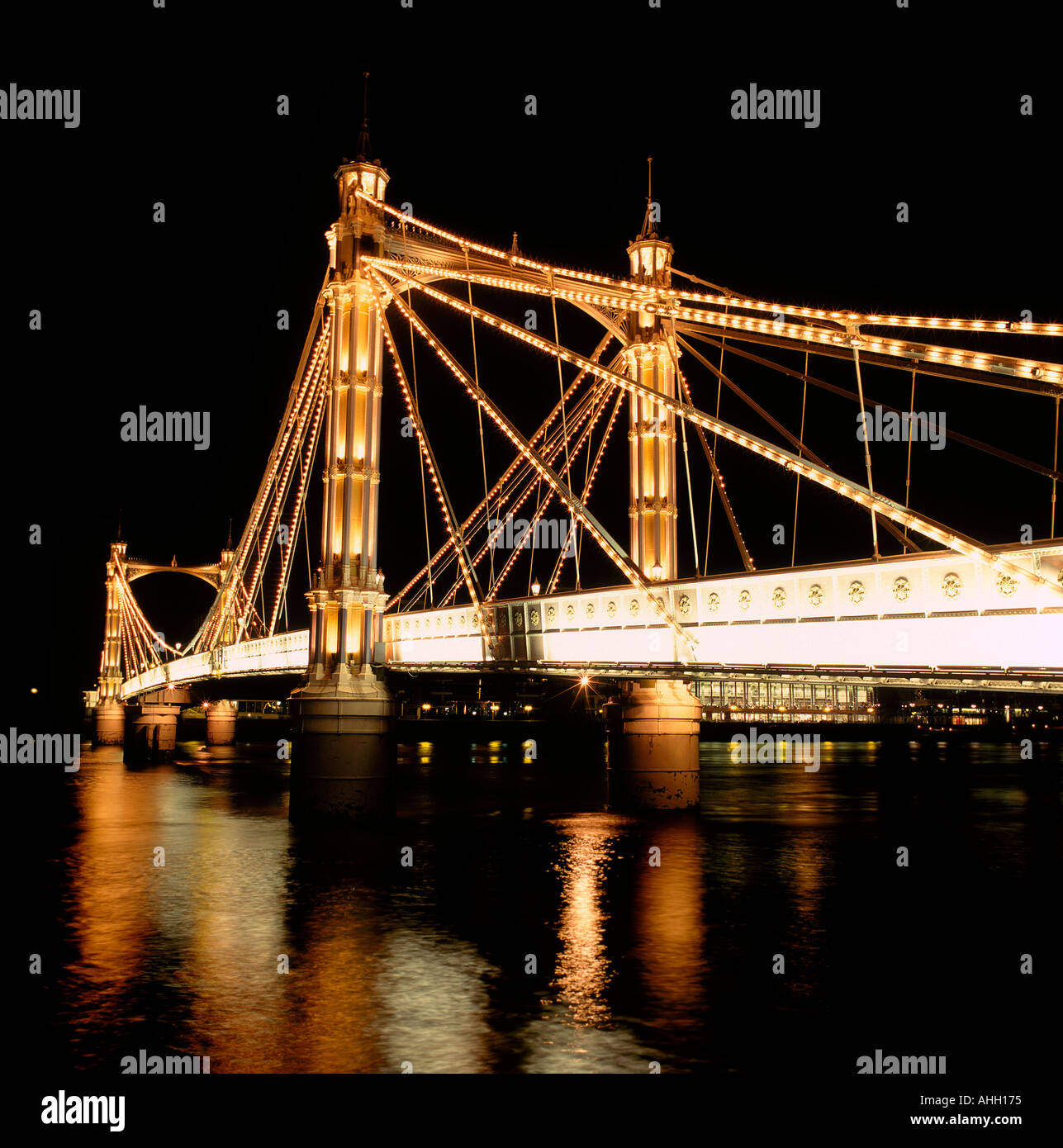 Le pont Albert Londres Battersea Banque D'Images