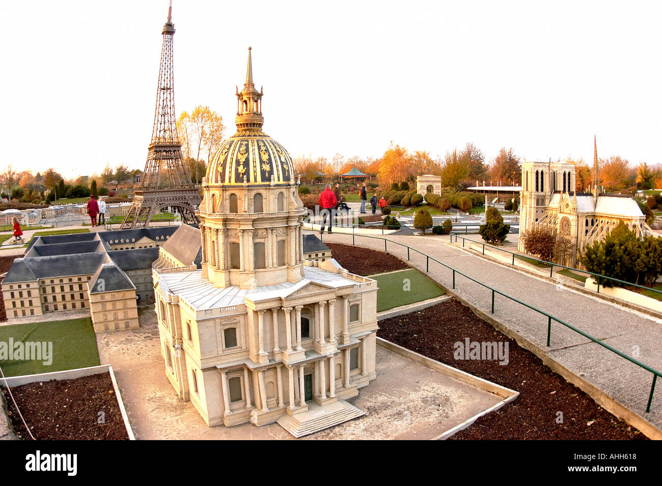 Elancourt, France, Parc à thème 'France miniature' maquettes architecturales, monuments français, Paris, lieux insolites Banque D'Images