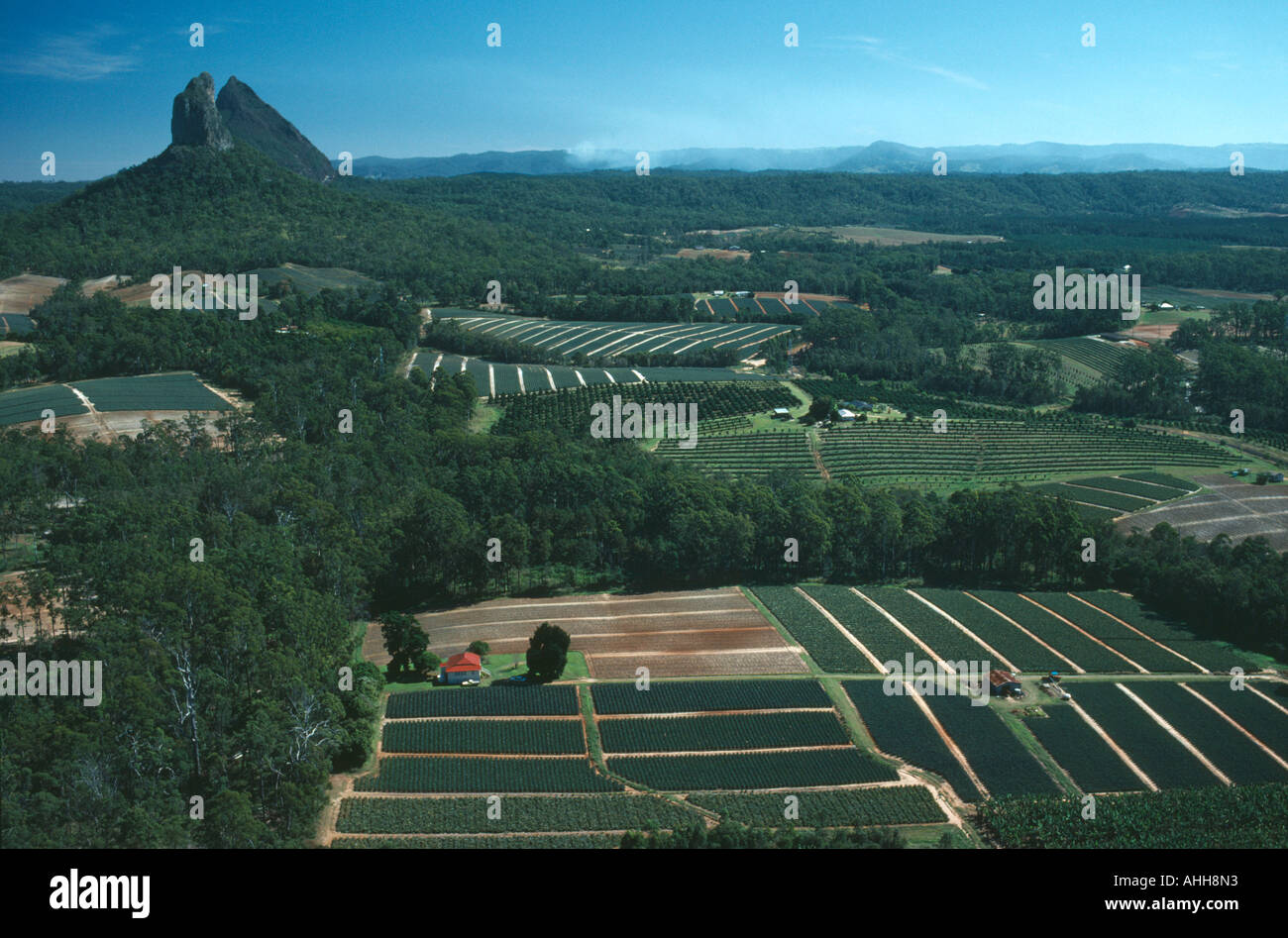 L'Australie Queensland Glasshouse Mountains Banque D'Images