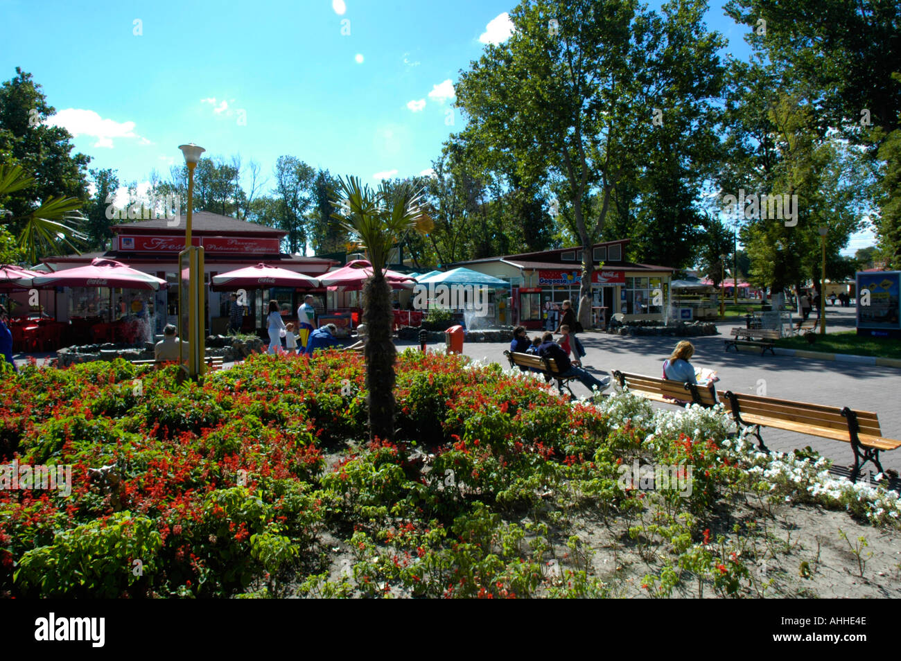 Côte de la mer Noire, un centre touristique Mamaia Banque D'Images