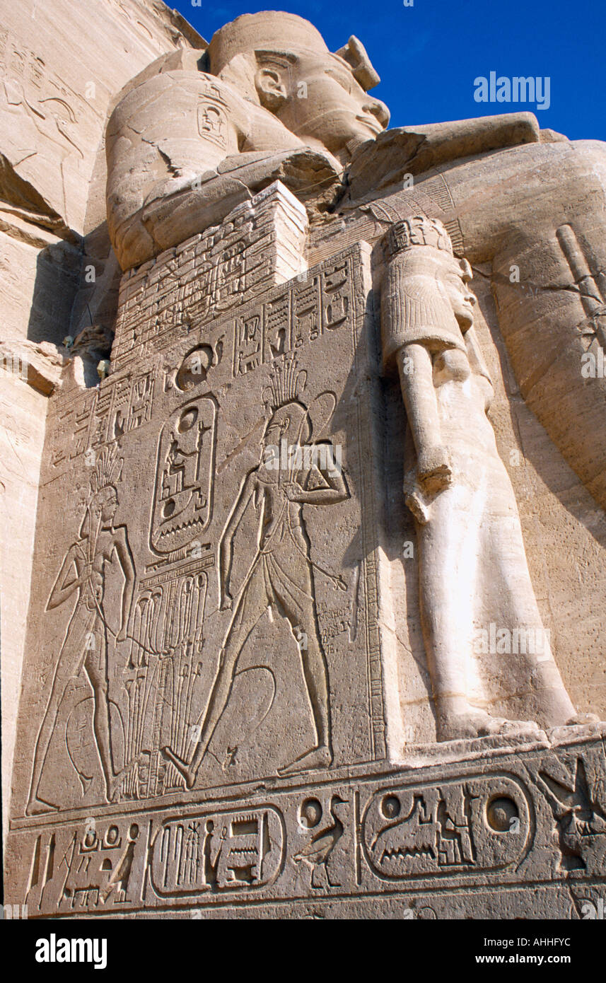 Égypte, vallée du Nil Abu Simbel Banque D'Images