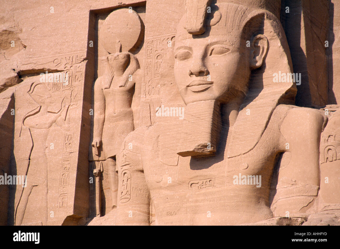Égypte, vallée du Nil Abu Simbel Banque D'Images
