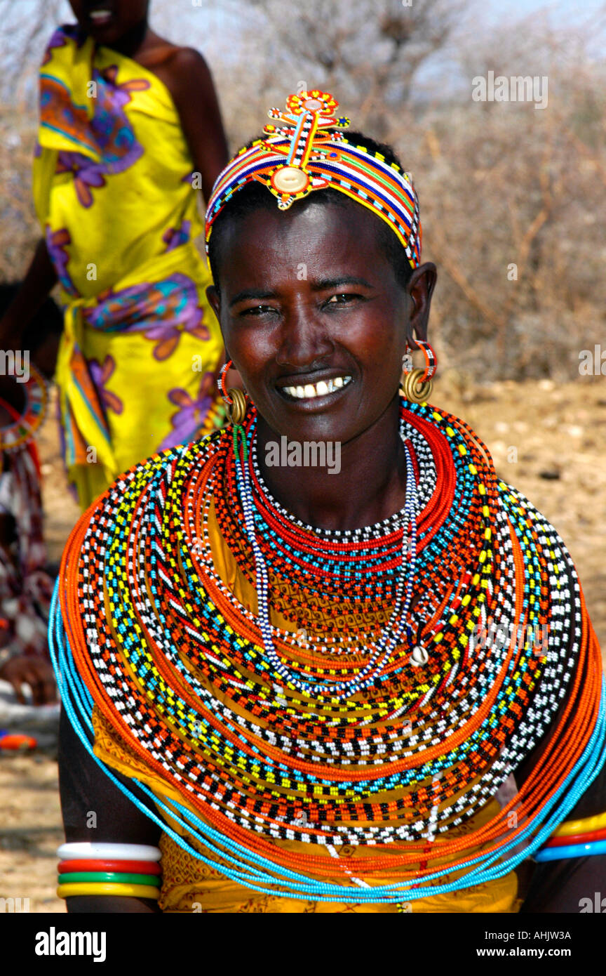 Femme Afrique Masai tribu africaine Kenya Tanzania Banque D'Images