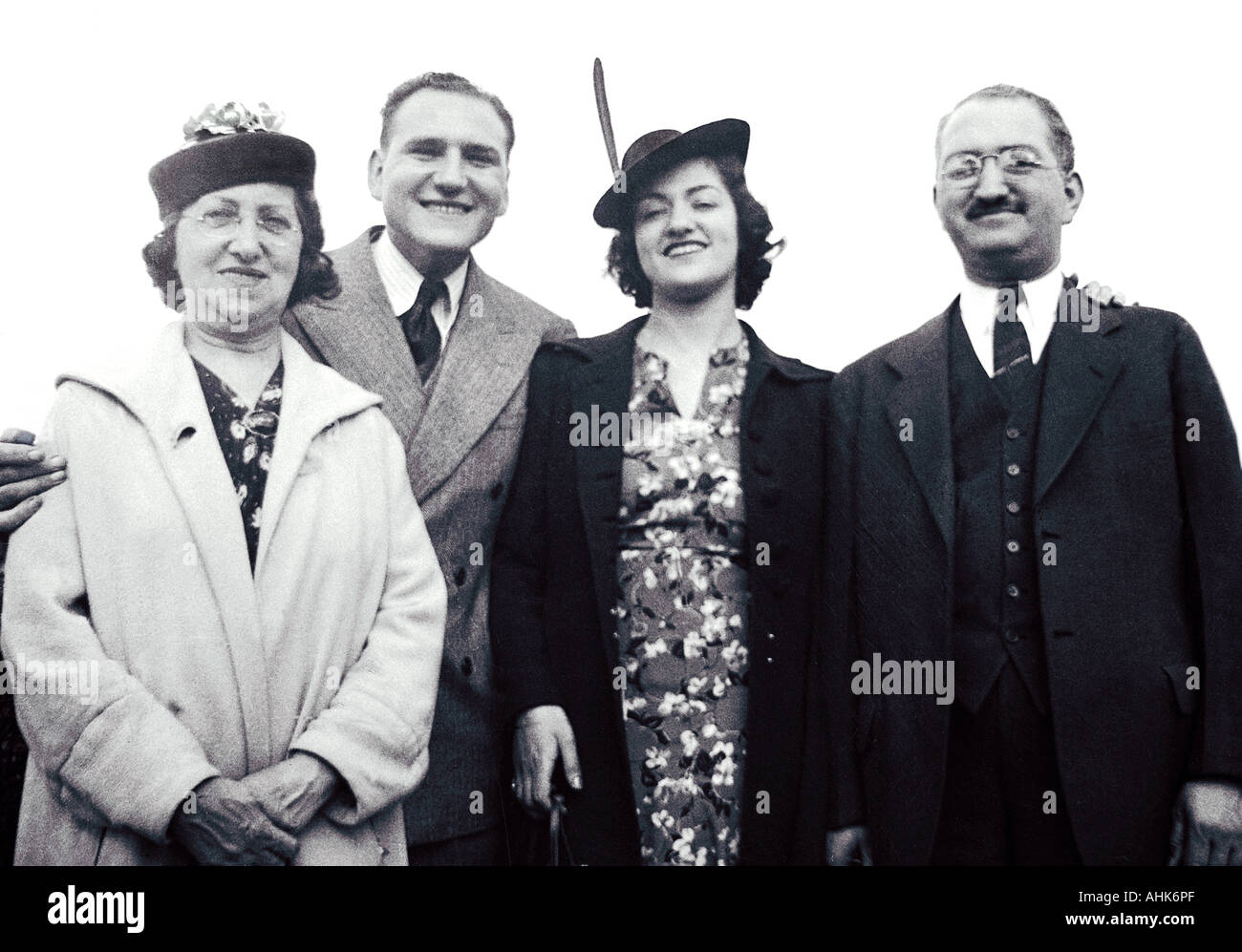 Vintage portrait de famille Banque D'Images