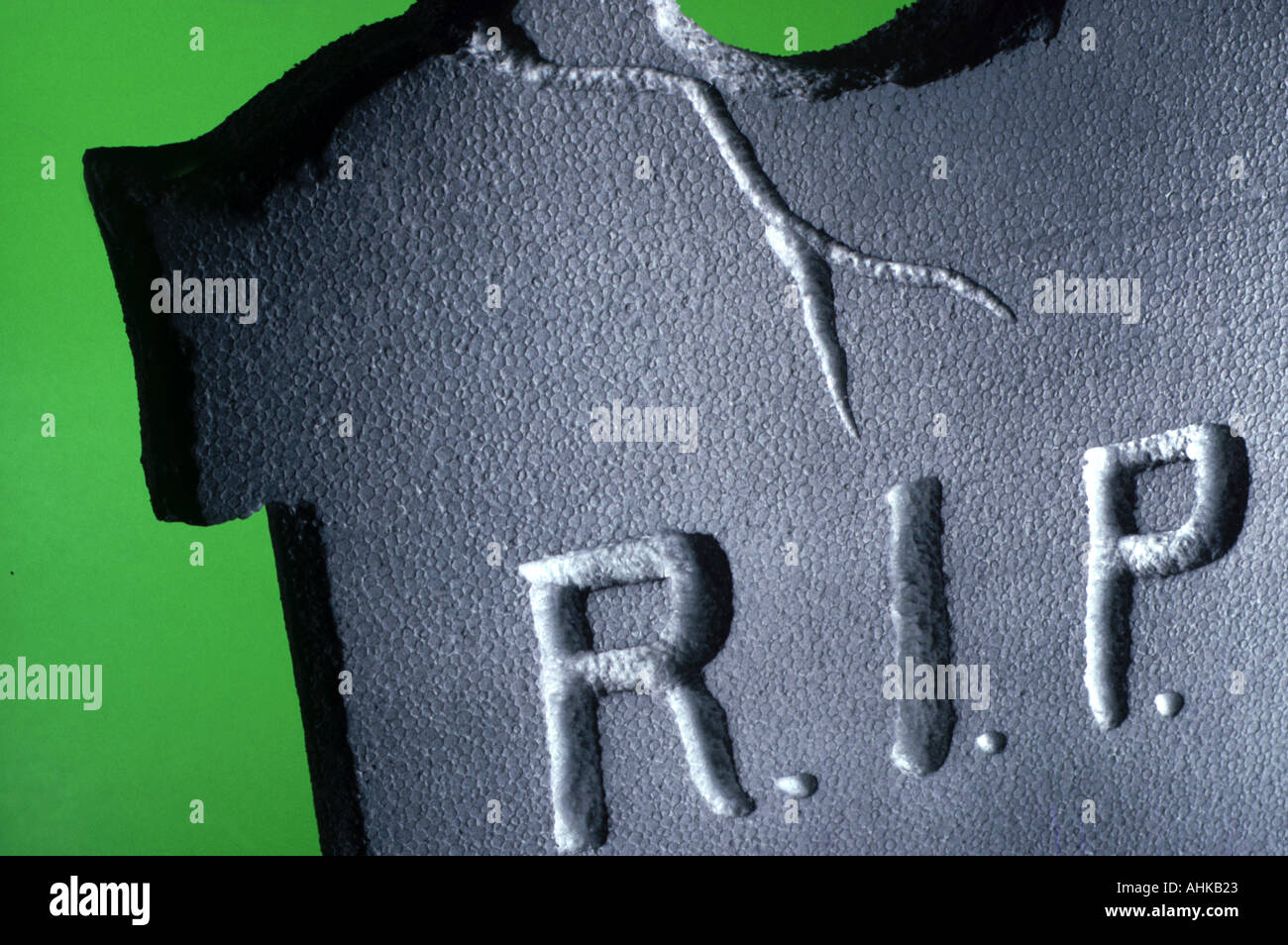 Halloween décoration tombstone close up Banque D'Images