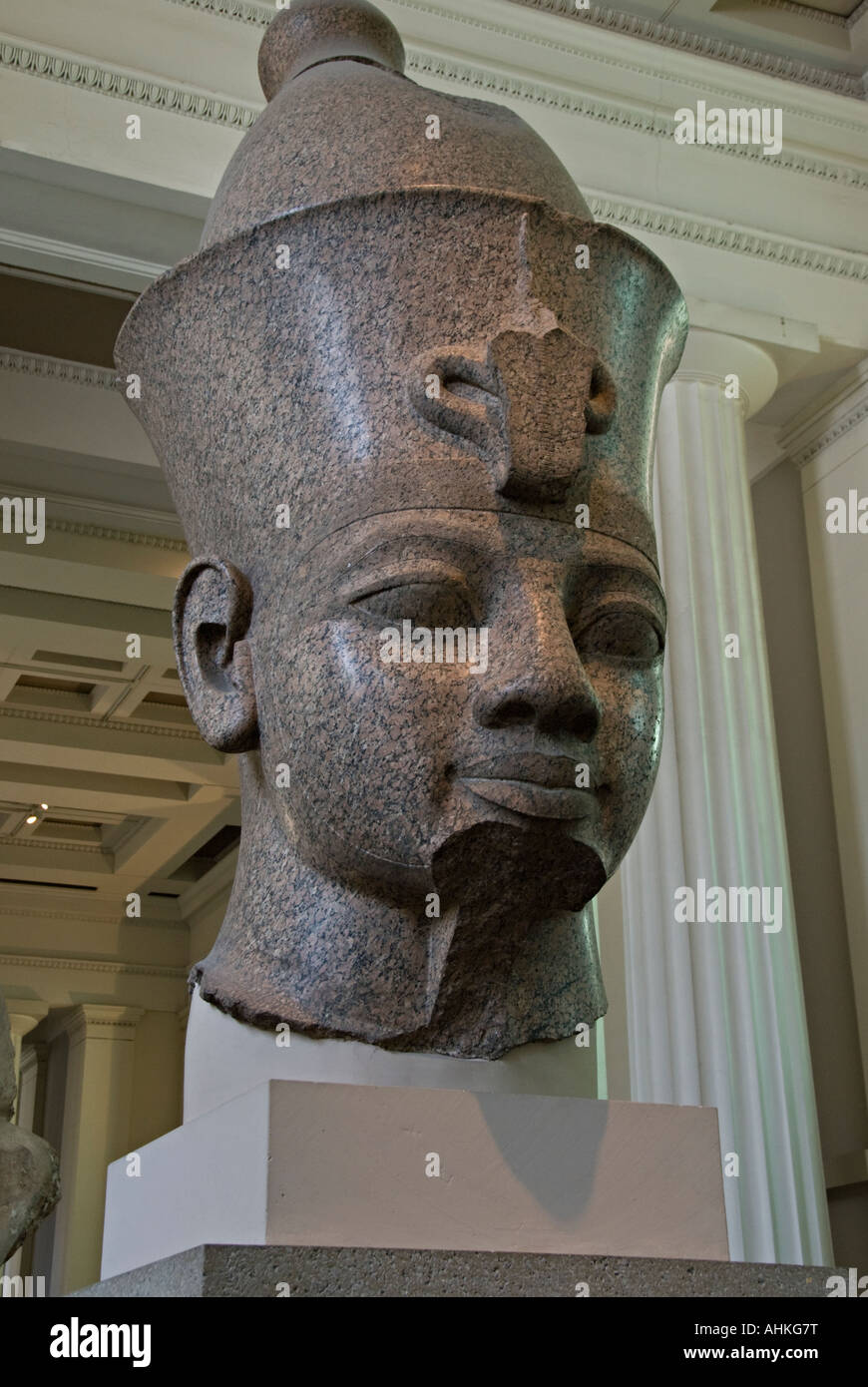 La sculpture égyptienne de granit dans British Museum Banque D'Images
