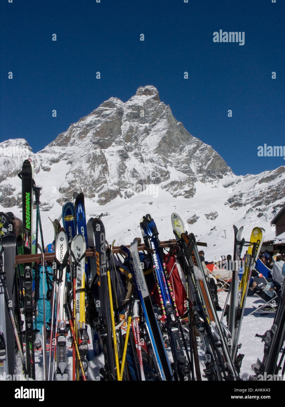 Cervin, le Mont Cervin, Cervinia, Italie Banque D'Images