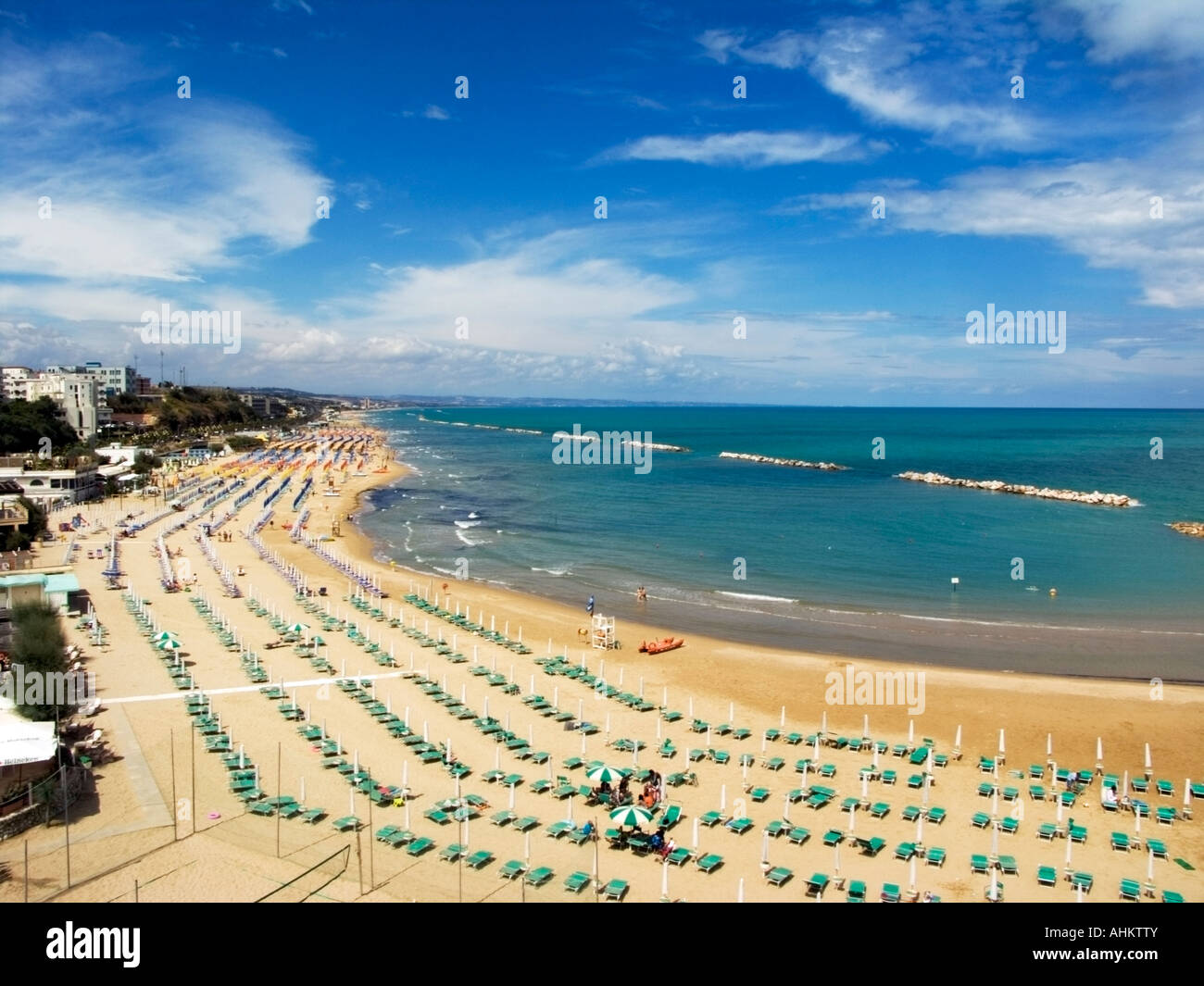 Plage de Senigallia, italie campobasso Photo Stock Alamy