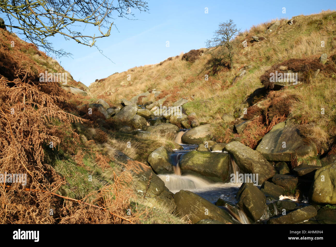 Burbage Brook, Peak District, UK Banque D'Images