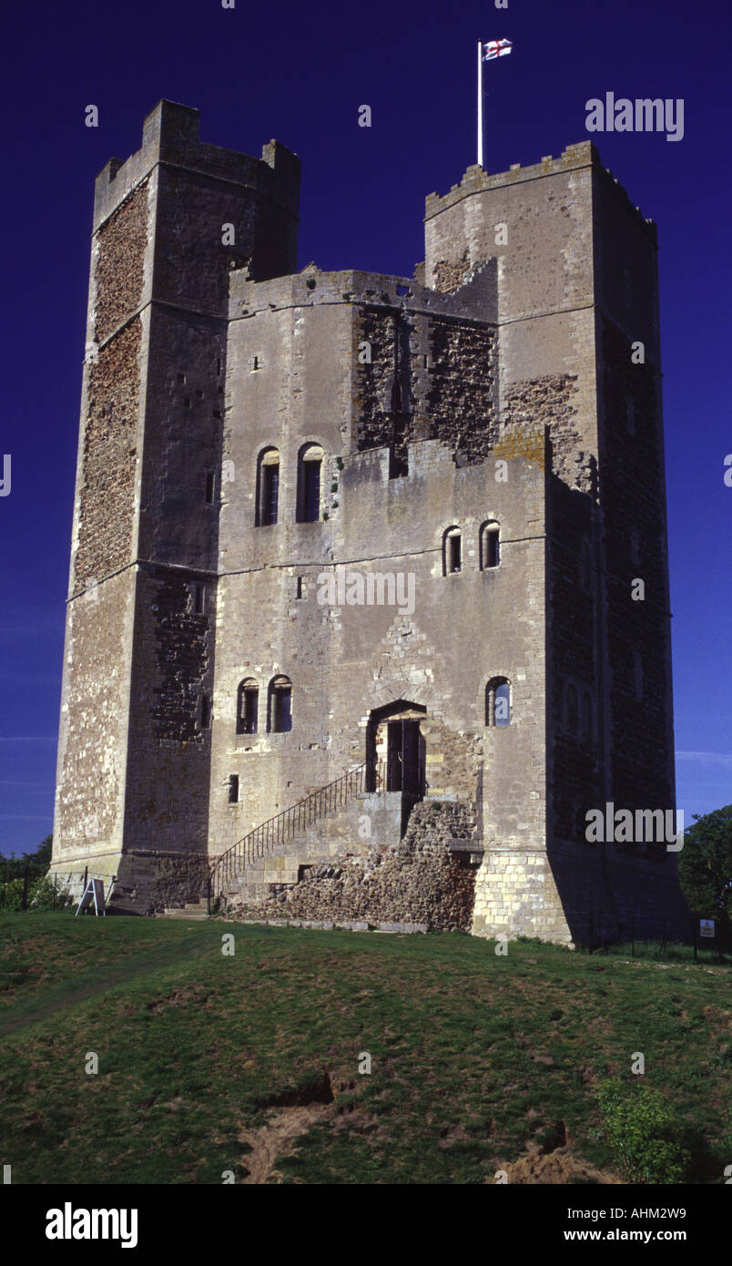 Château d'Orford situé dans le village d'Orford dans le comté de Suffolk. Banque D'Images