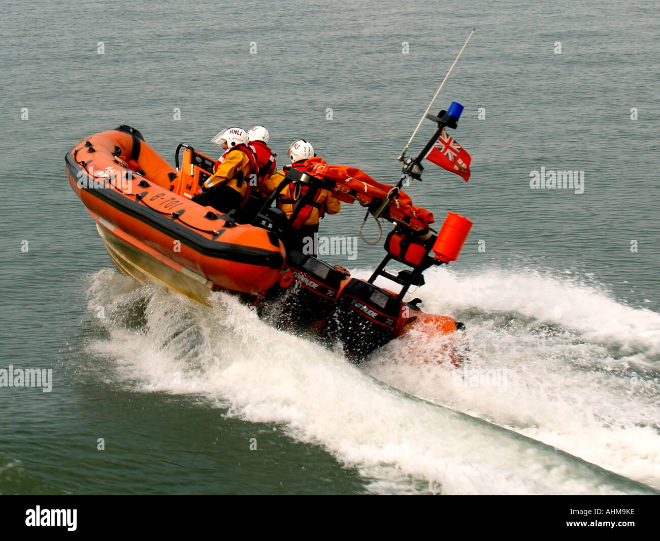 Atlantique 75 RNLI lifeboat opérant à partir de Weston-super-Mare, North Somerset, England, UK. Banque D'Images