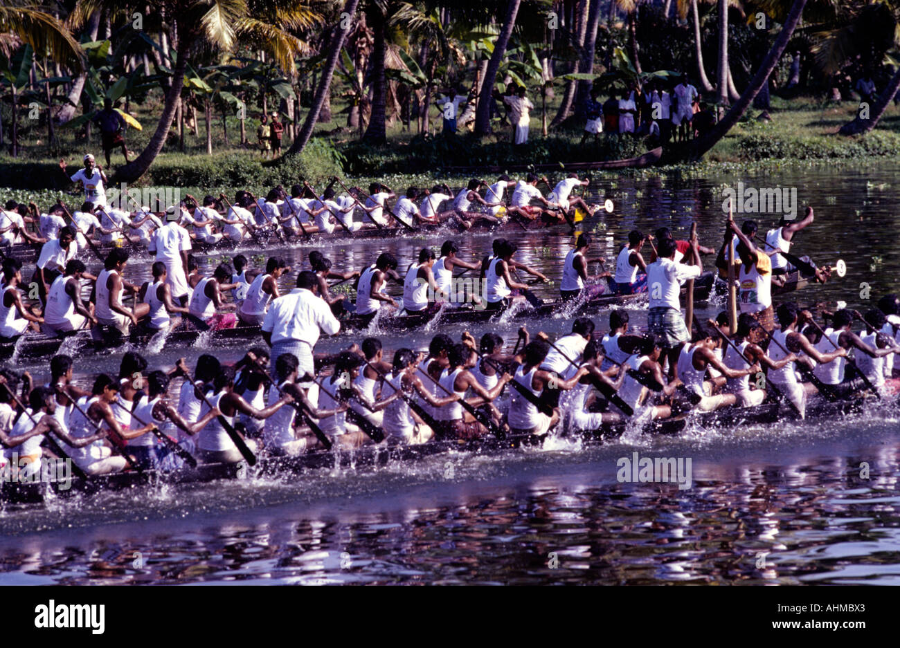 NEHRU TROPHY BOAT RACE ALLEPPEY, Kerala Banque D'Images