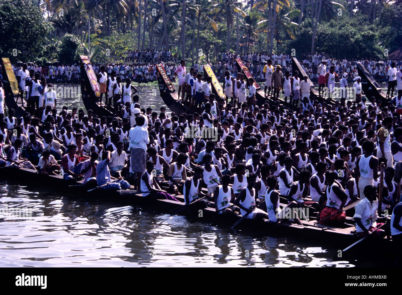 NEHRU TROPHY BOAT RACE ALLEPPEY, Kerala Banque D'Images