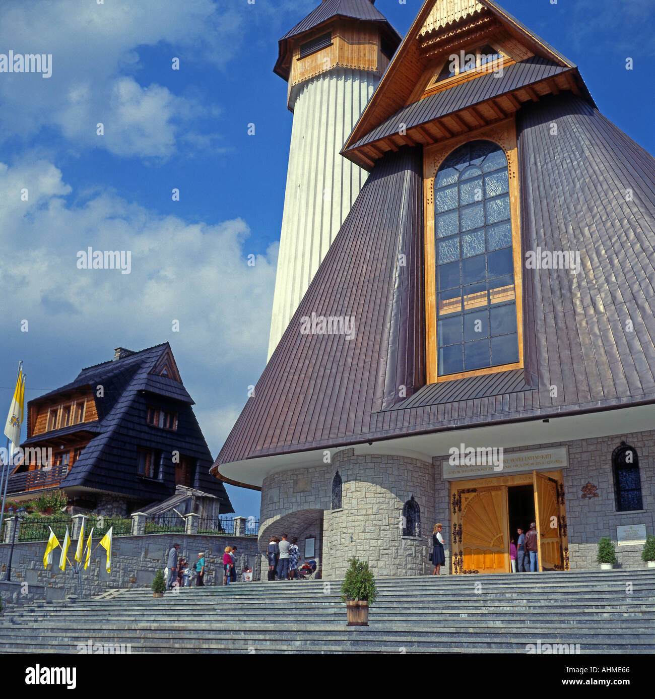 Église Notre Dame de Fatima en Pologne Banque D'Images