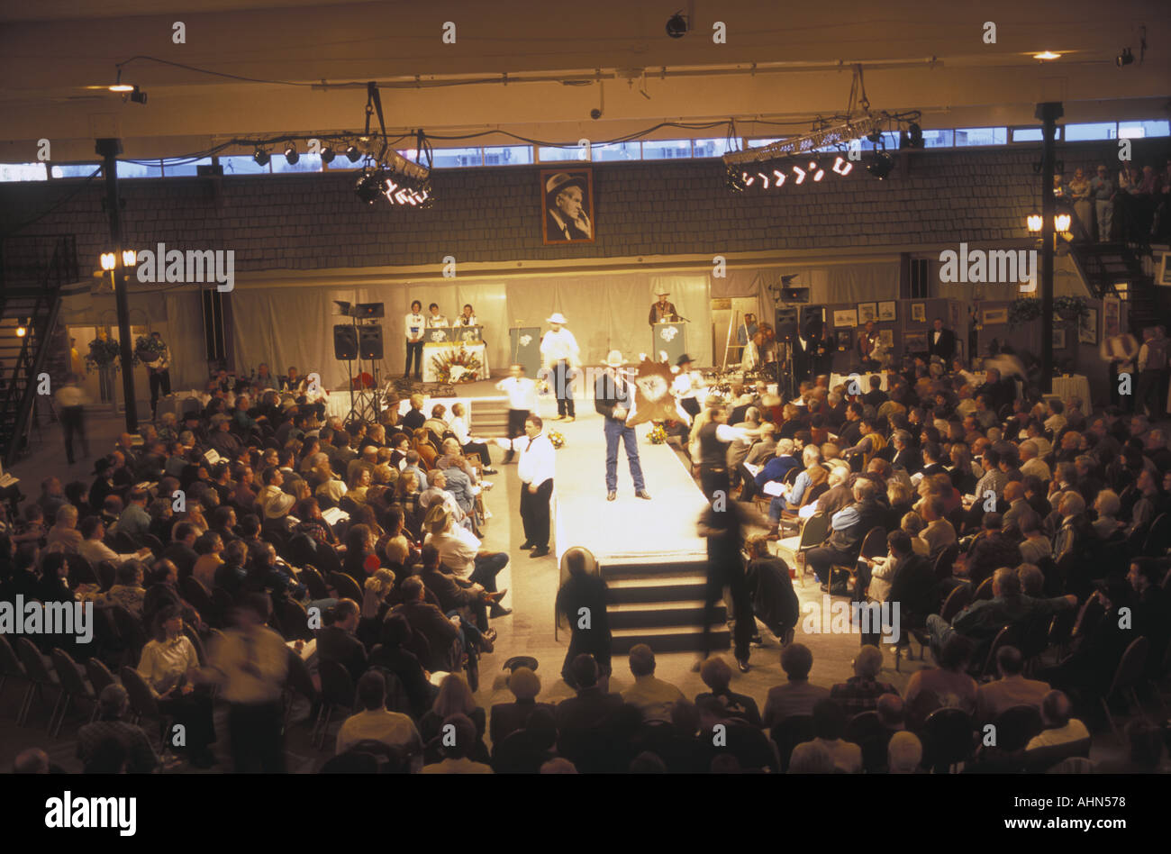 Salle des ventes aux enchères d'Art Charlie Russell Great Falls Montana Banque D'Images