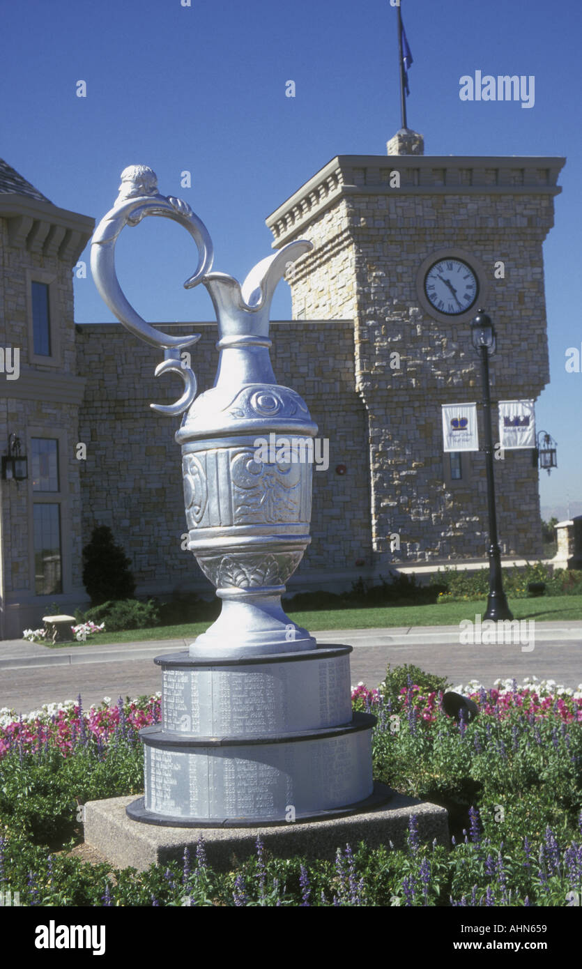 Statue de British Open claret jug, Royal Links golf course, Las Vegas Banque D'Images