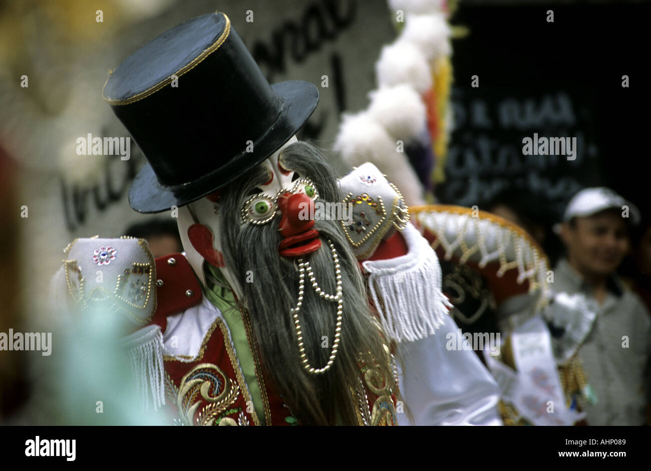 Danseur masqué Pérou Amérique du Sud Amérique latine Banque D'Images