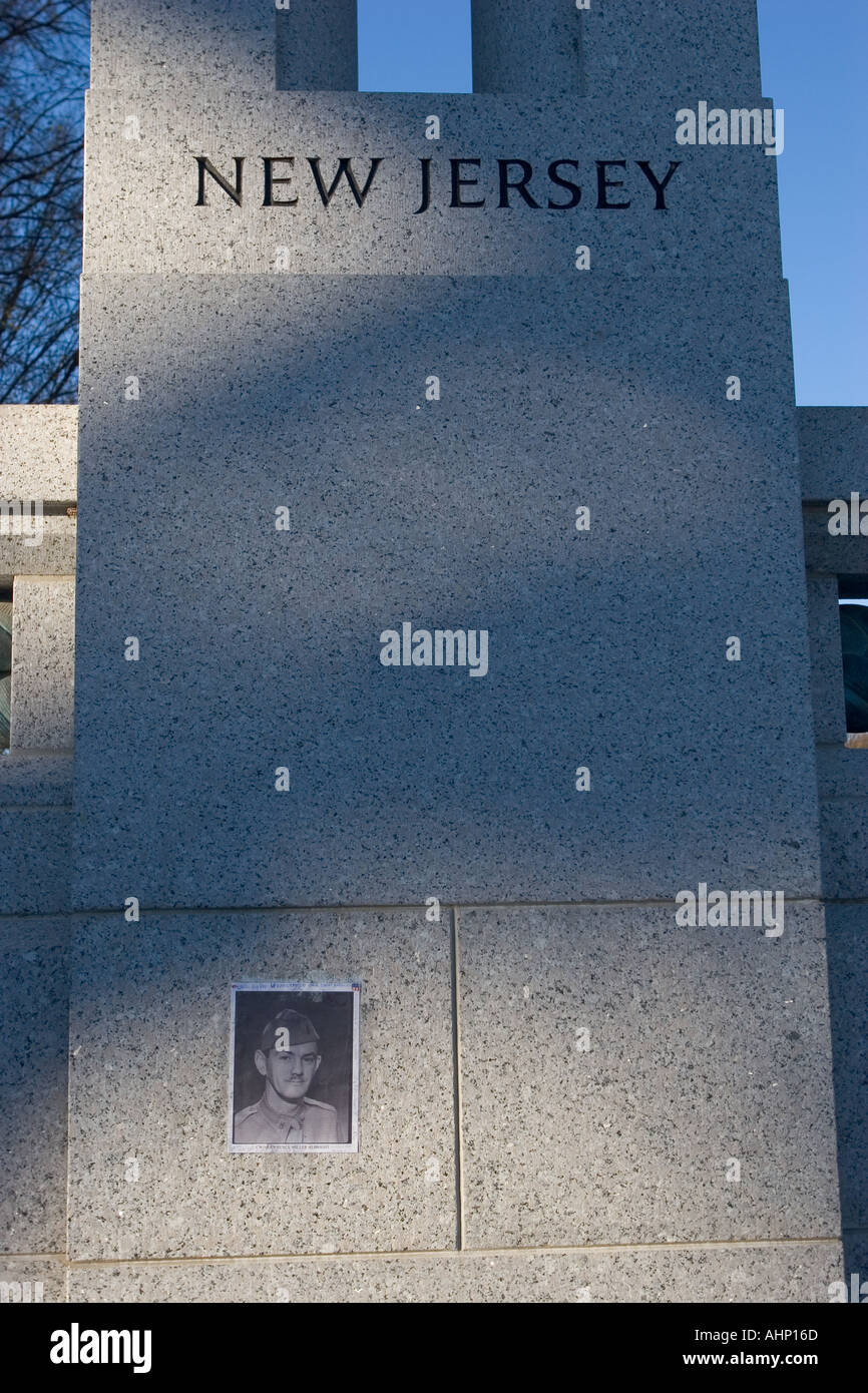 Monument commémoratif de la Seconde Guerre mondiale à Washington Banque D'Images