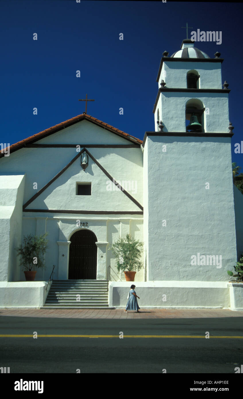 Mission San Buenaventura, Ventura, Californie, USA Banque D'Images