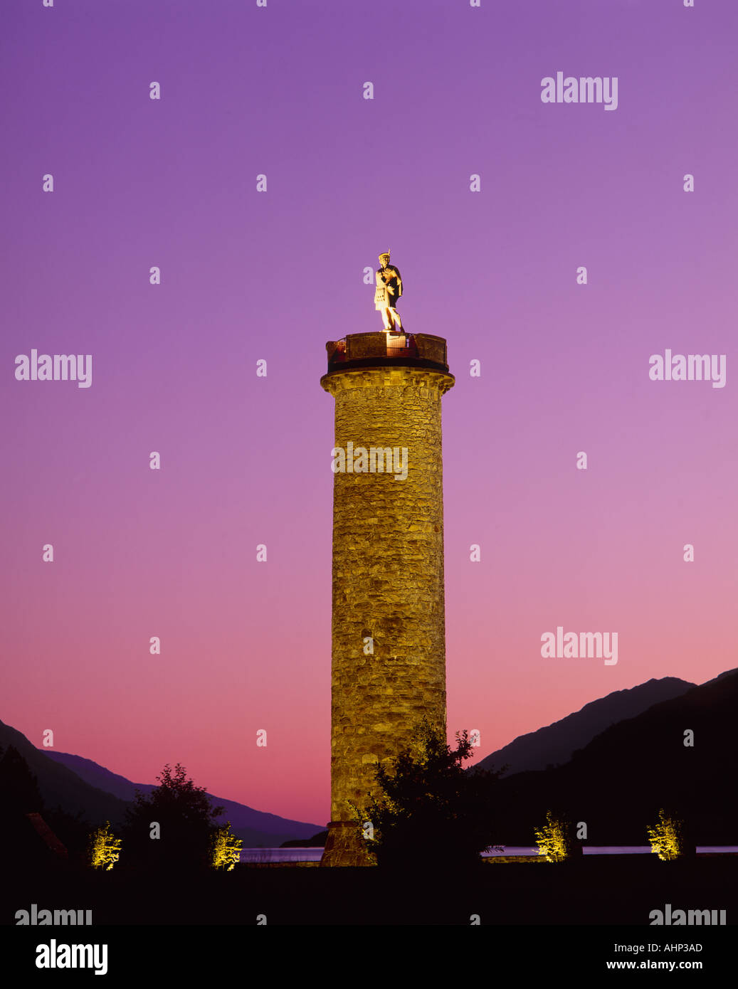 Glenfinnan Monument Loch Shiel Highlands Ecosse Banque D'Images