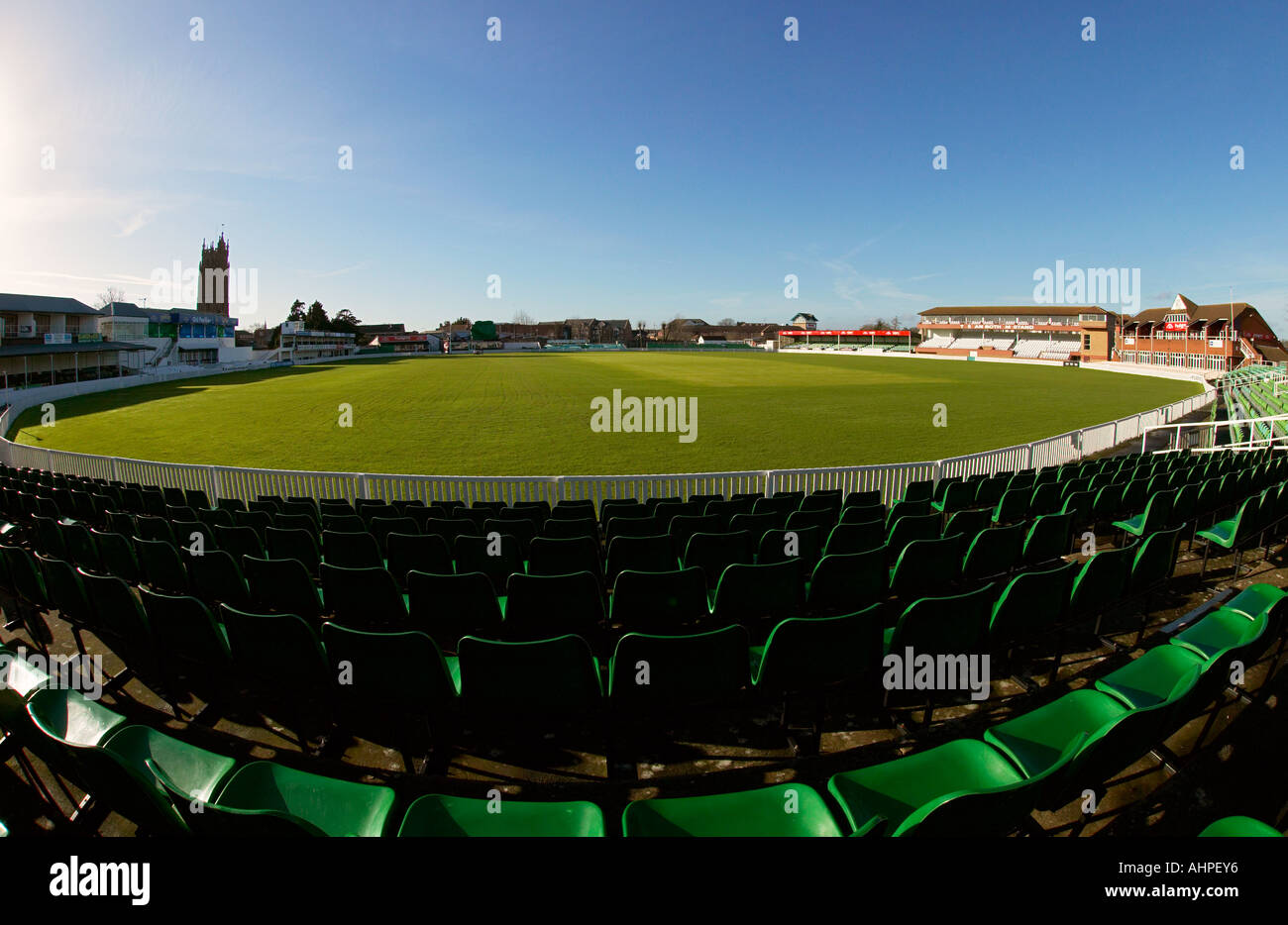 Le Somerset County Cricket Ground, Taunton, Somerset, England Banque D'Images