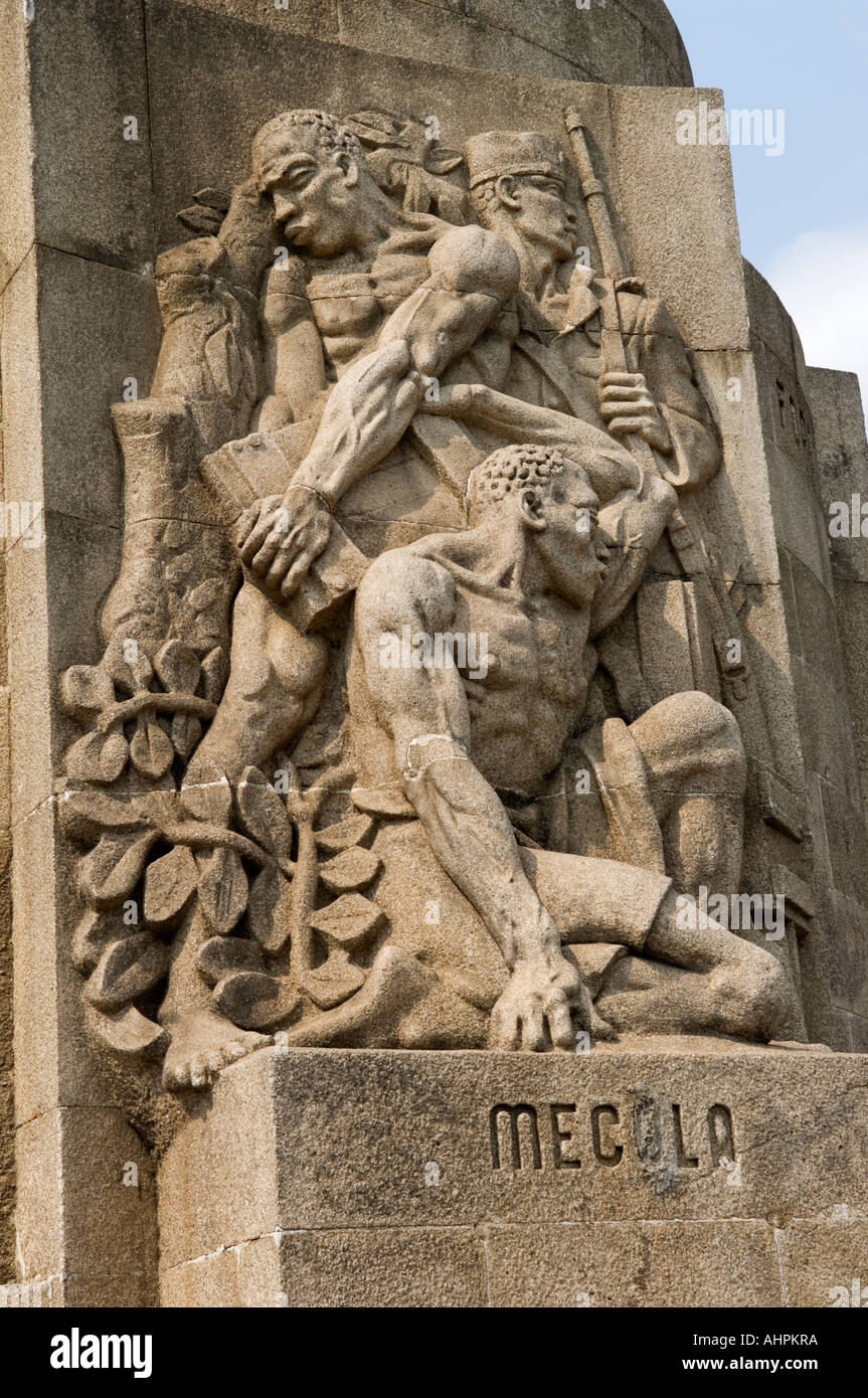 Mémorial aux soldats portugais tués dans la PREMIÈRE GUERRE MONDIALE sur la Praça dos Trabalhadores, Maputo, Mozambique Banque D'Images