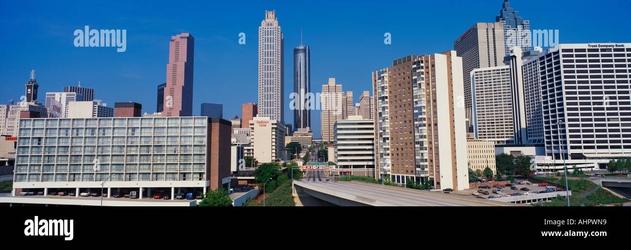Le centre-ville d'Atlanta en Géorgie Banque D'Images