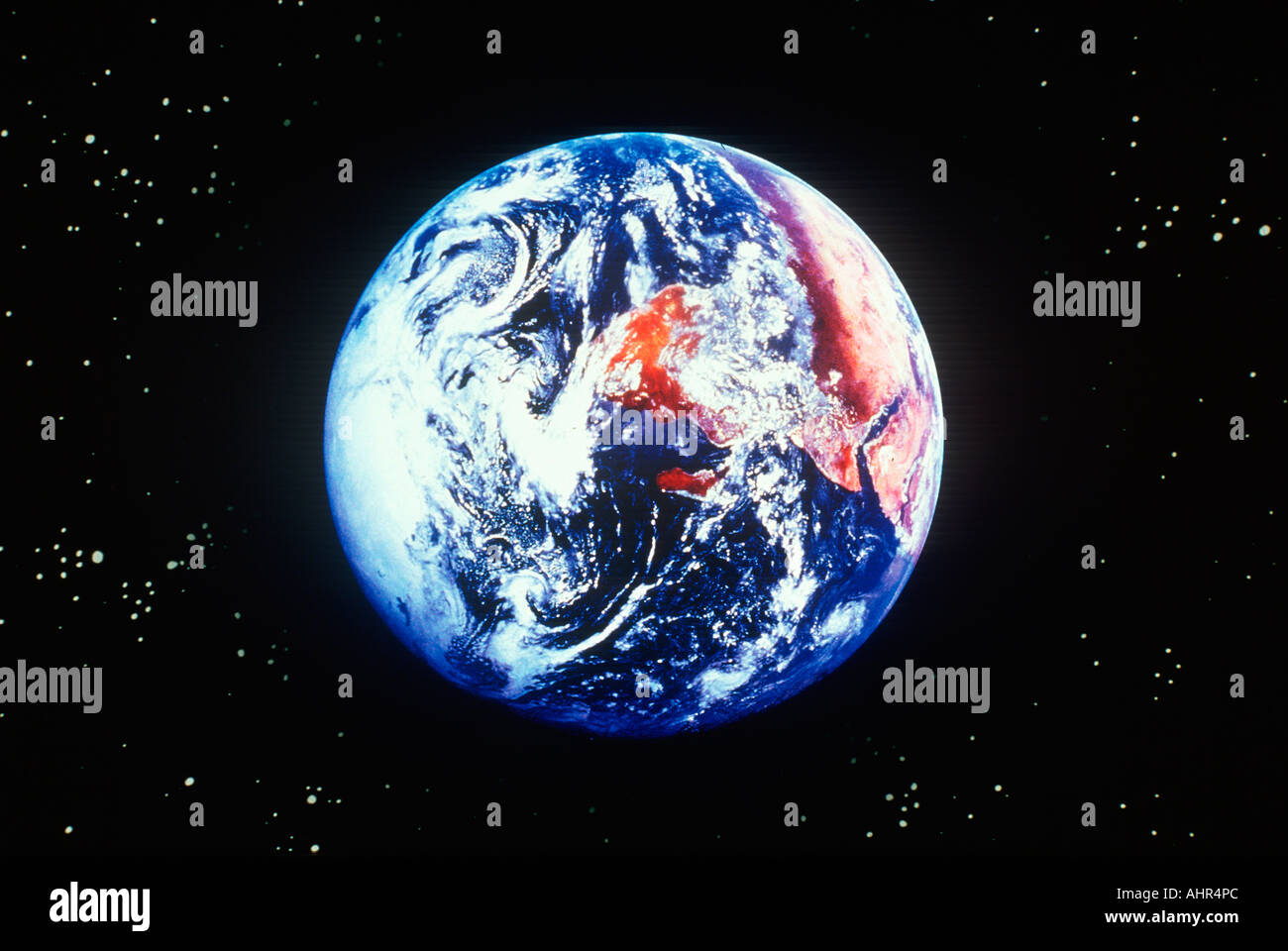 Terre vue de l'espace Banque D'Images