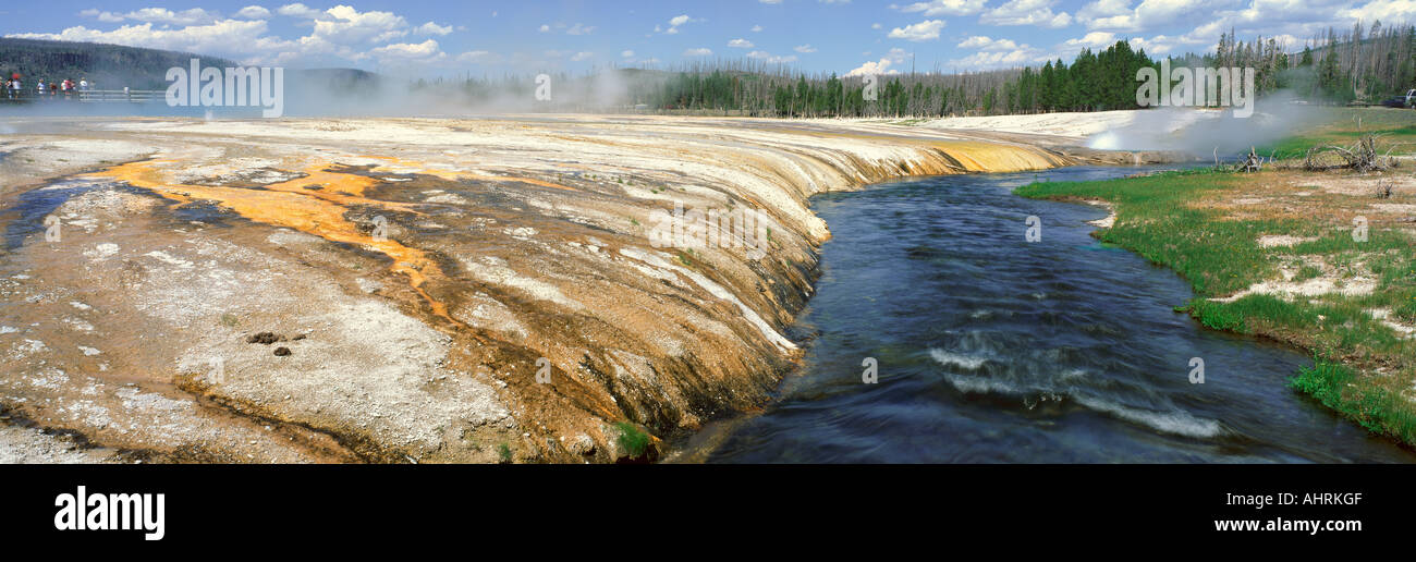 Bassin de sable noir le Parc National de Yellowstone au Wyoming Banque D'Images