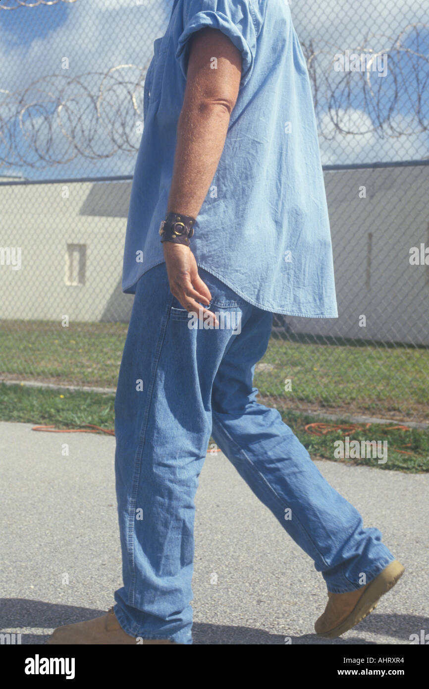 Prisonnier à Dade County Correctional Facility FL Banque D'Images