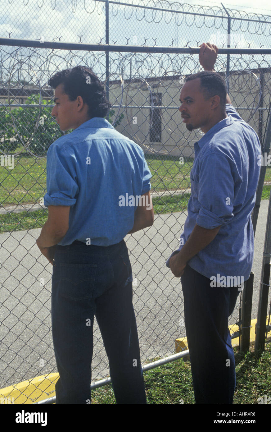 Prisonniers à Dade County Correctional Facility FL Banque D'Images