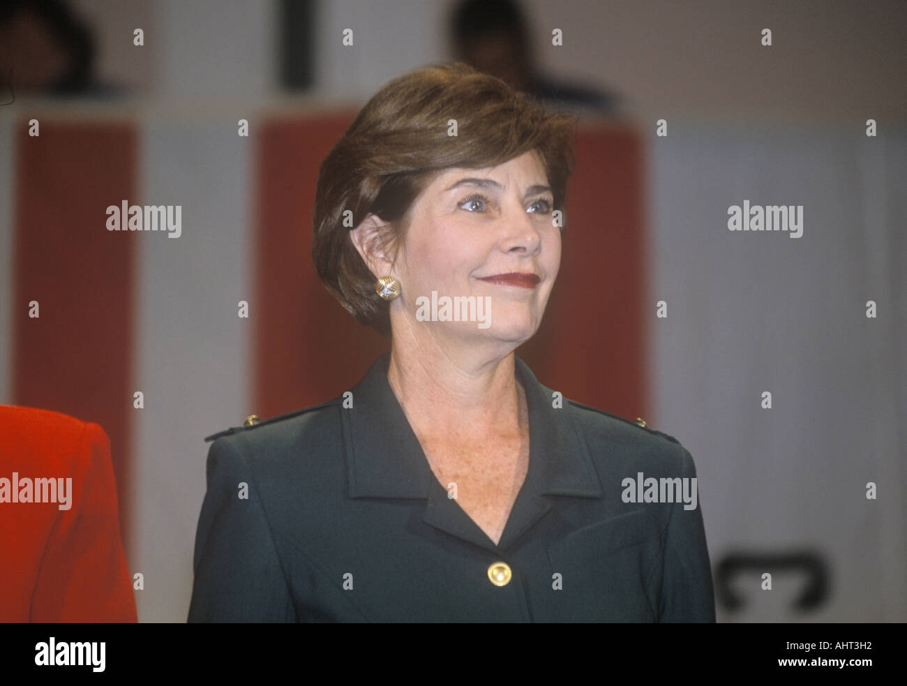 Laura Bush à campaign rally Burbank CA en 2000 Banque D'Images