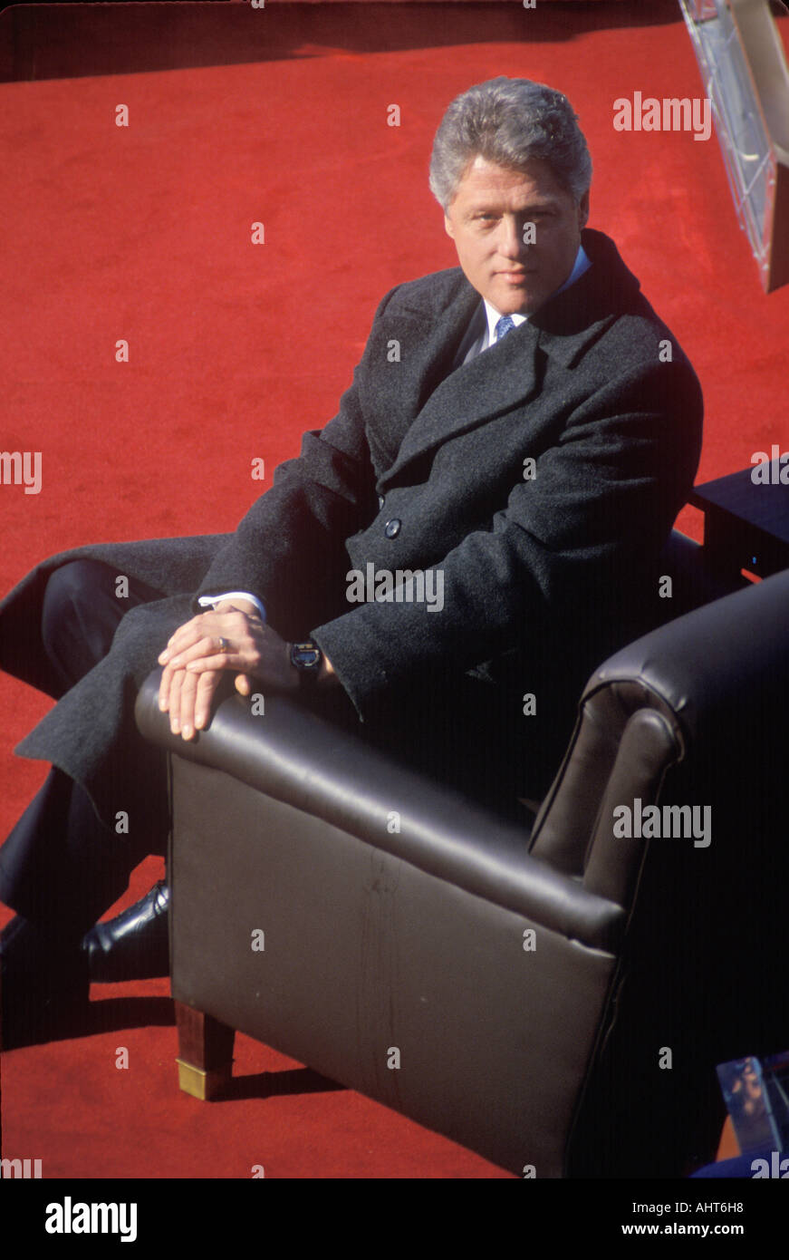 Bill Clinton, 42e président le Jour de l'investiture 1993 Washington DC Banque D'Images
