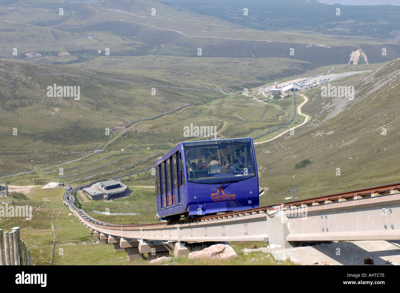 Cairngorm Mountain Funiculaire à Aviemore Inverness-shire Highlands écossais. XPL 941-283 Banque D'Images