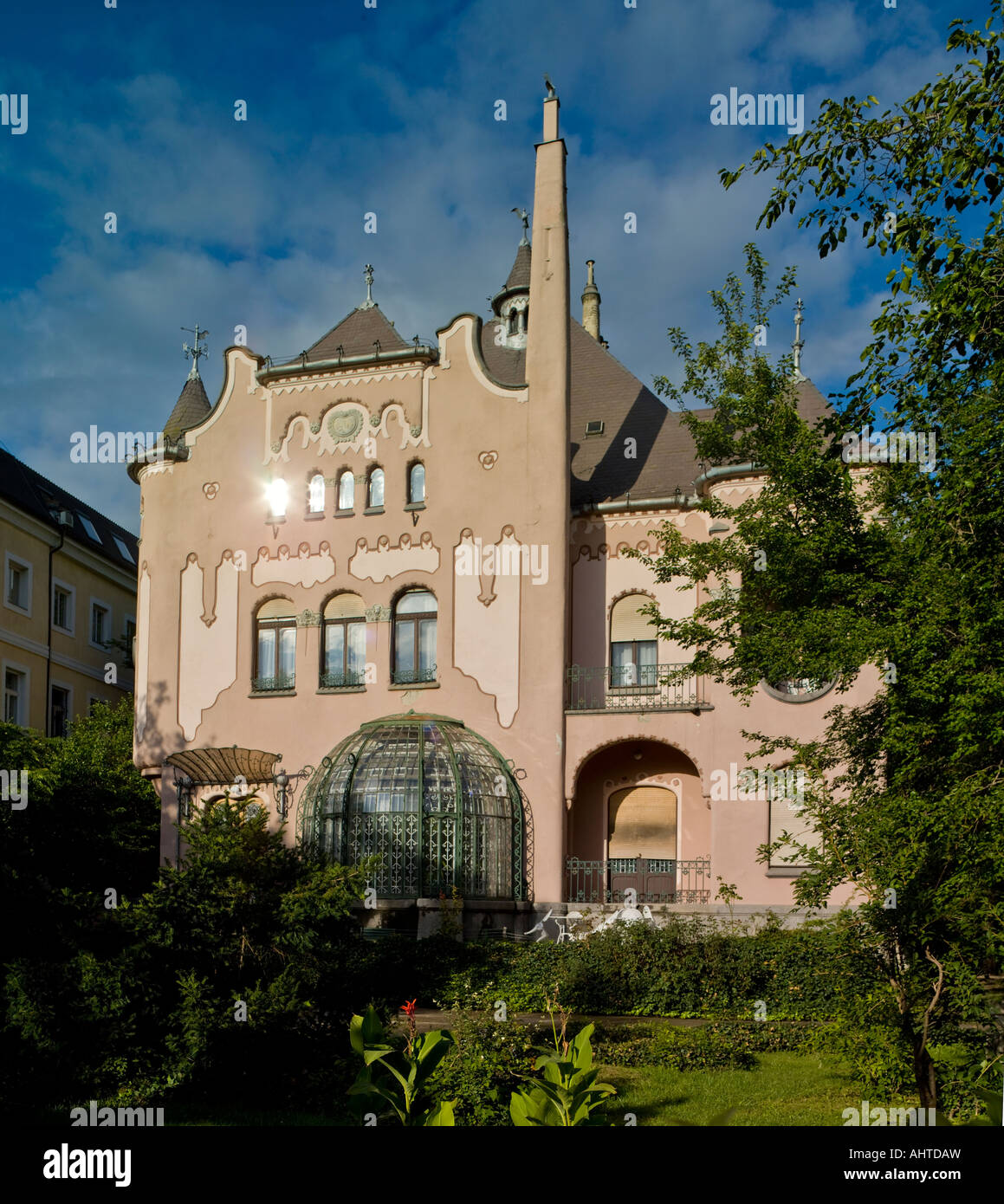 Sipecky villa Apia, 47 Hermin utca, Budapest, Hongrie Banque D'Images