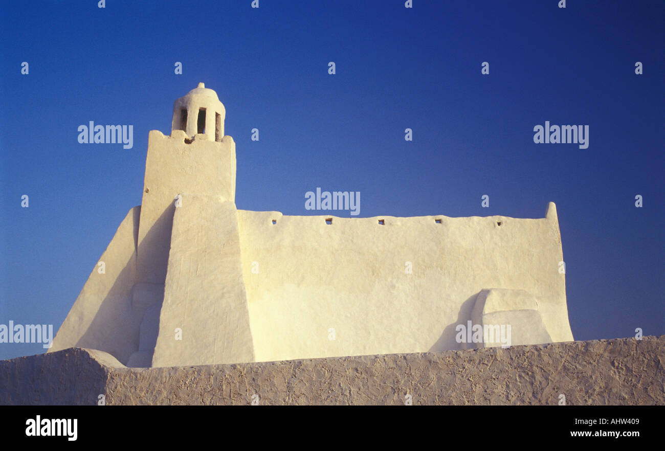 La mosquée Jama Fadloud, Djerba (Djerba, Tunisie) Banque D'Images