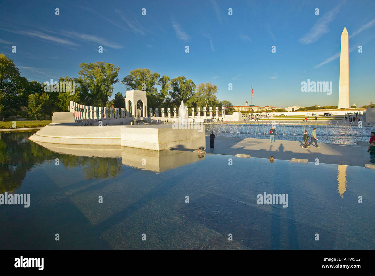 U S World War II Memorial Commémoration de la Seconde Guerre mondiale à Washington D C Banque D'Images