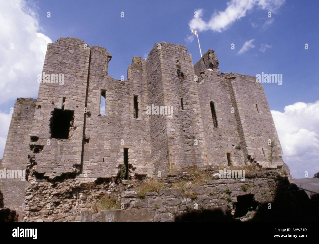 L'église et de l'Abbey ruins en Angleterre Banque D'Images