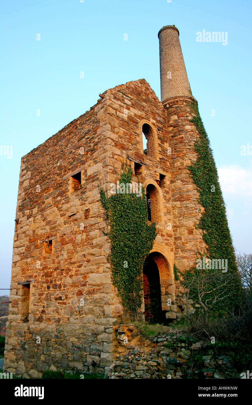 Maison de Cornouailles à St Agnes sur la côte nord des Cornouailles Banque D'Images