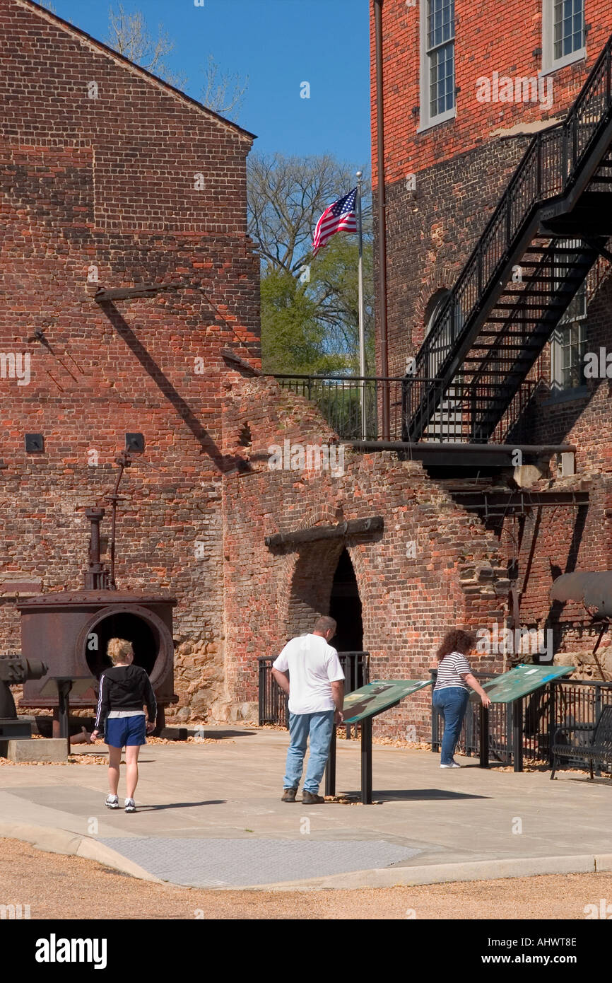 Tredegar Iron Works au Richmond National Battlefield Park et centre d'une guerre civile Richmond en Virginie Banque D'Images