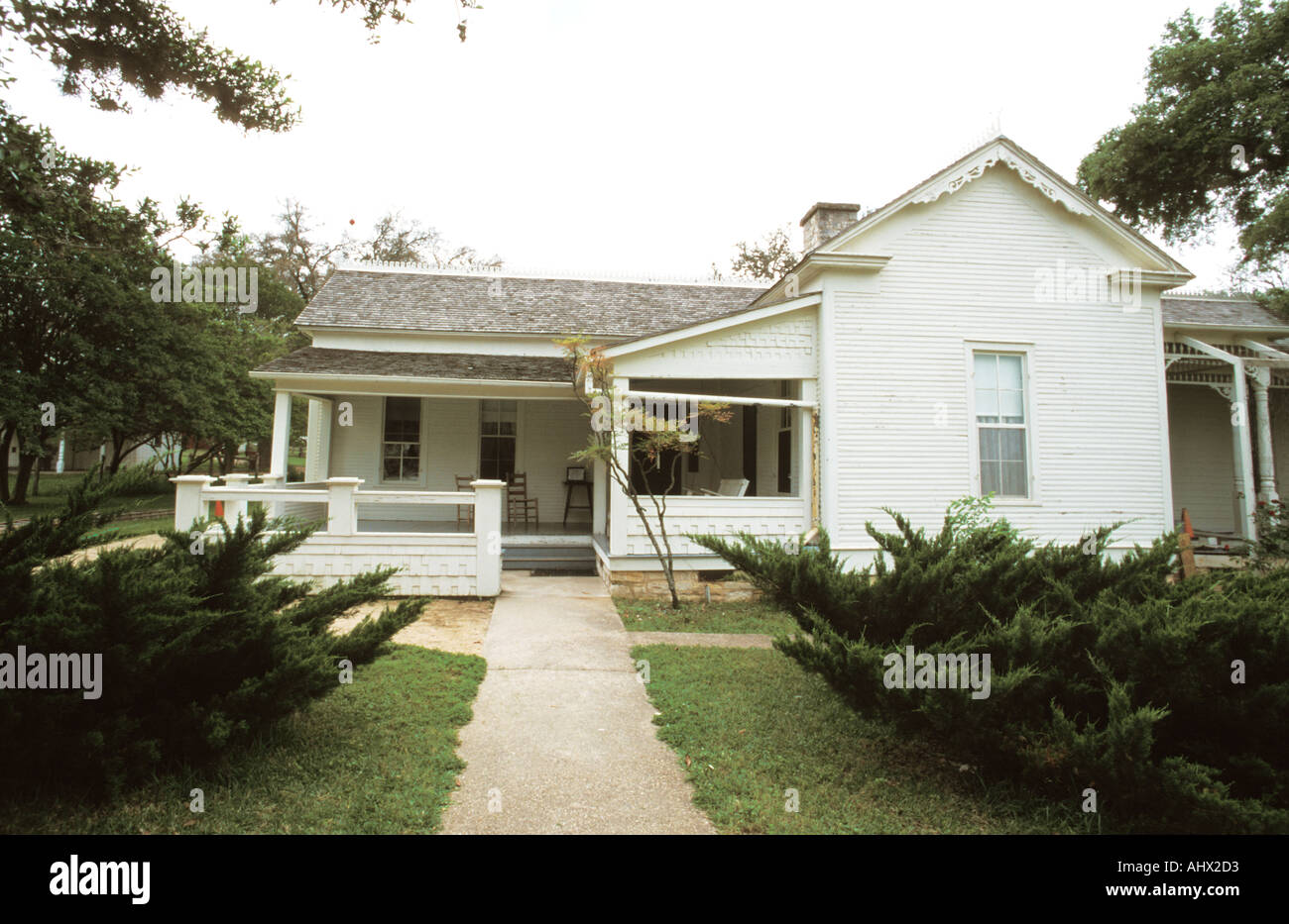 Johnson City Texas USA Le Président Lyndon Baines Johnson s boyhood home Banque D'Images