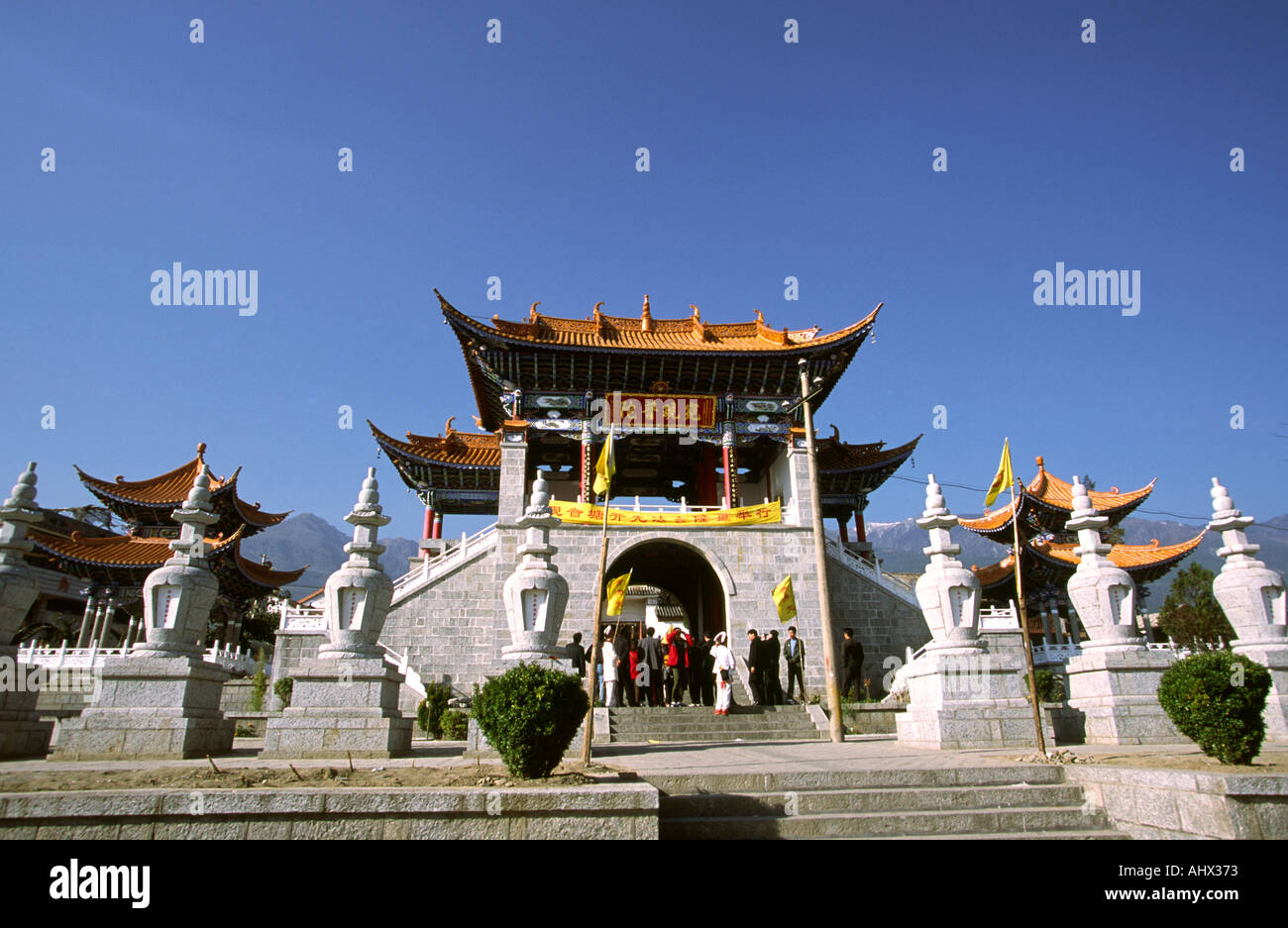 Chine Yunnan Guanyin Goddess of Mercy Temple Banque D'Images
