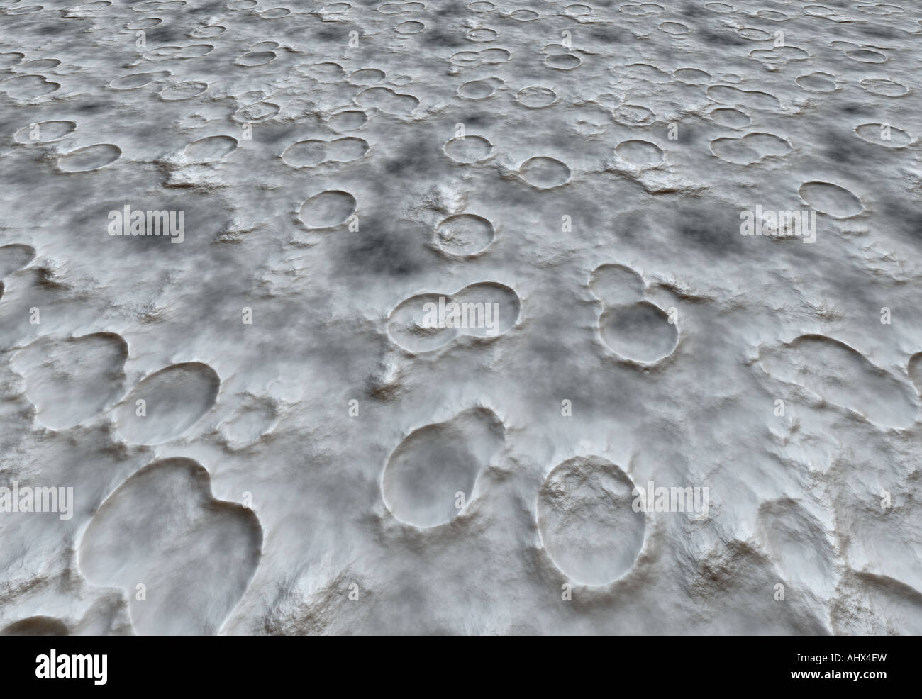 Image de fond de la surface de la lune de cratères Banque D'Images